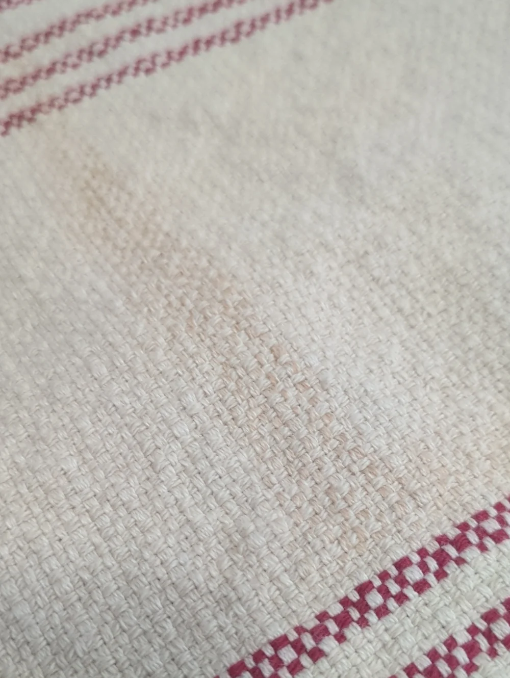 Pottery Barn Red Stripe Cotton Cafe Curtains Valances 50x13 Set of 7 Rustic Farm